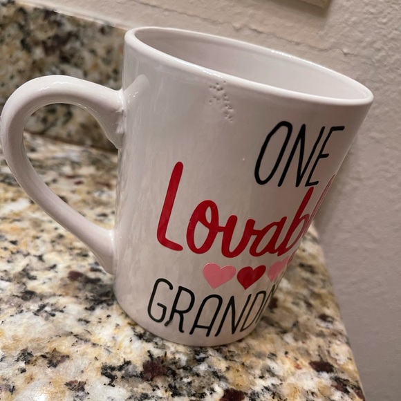 NWOT One Lovable Grandma Coffee/Tea Mug Handmade Valentines Day Gift - Picture 3 of 4